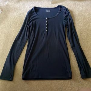 Dark blue Henley long sleeve